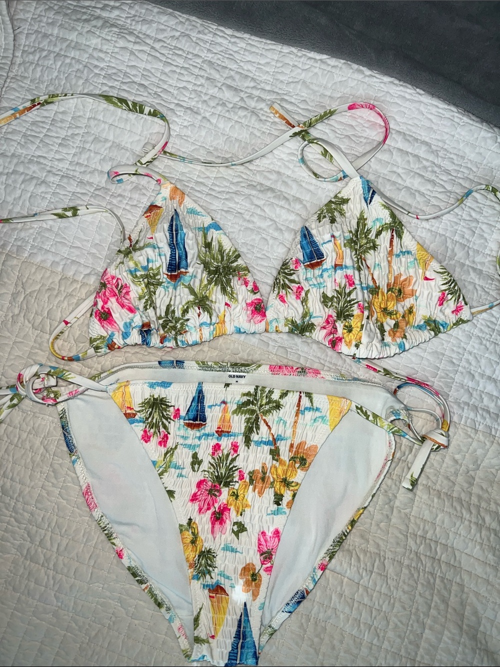Old Navy-  Tropical String Bikini Set